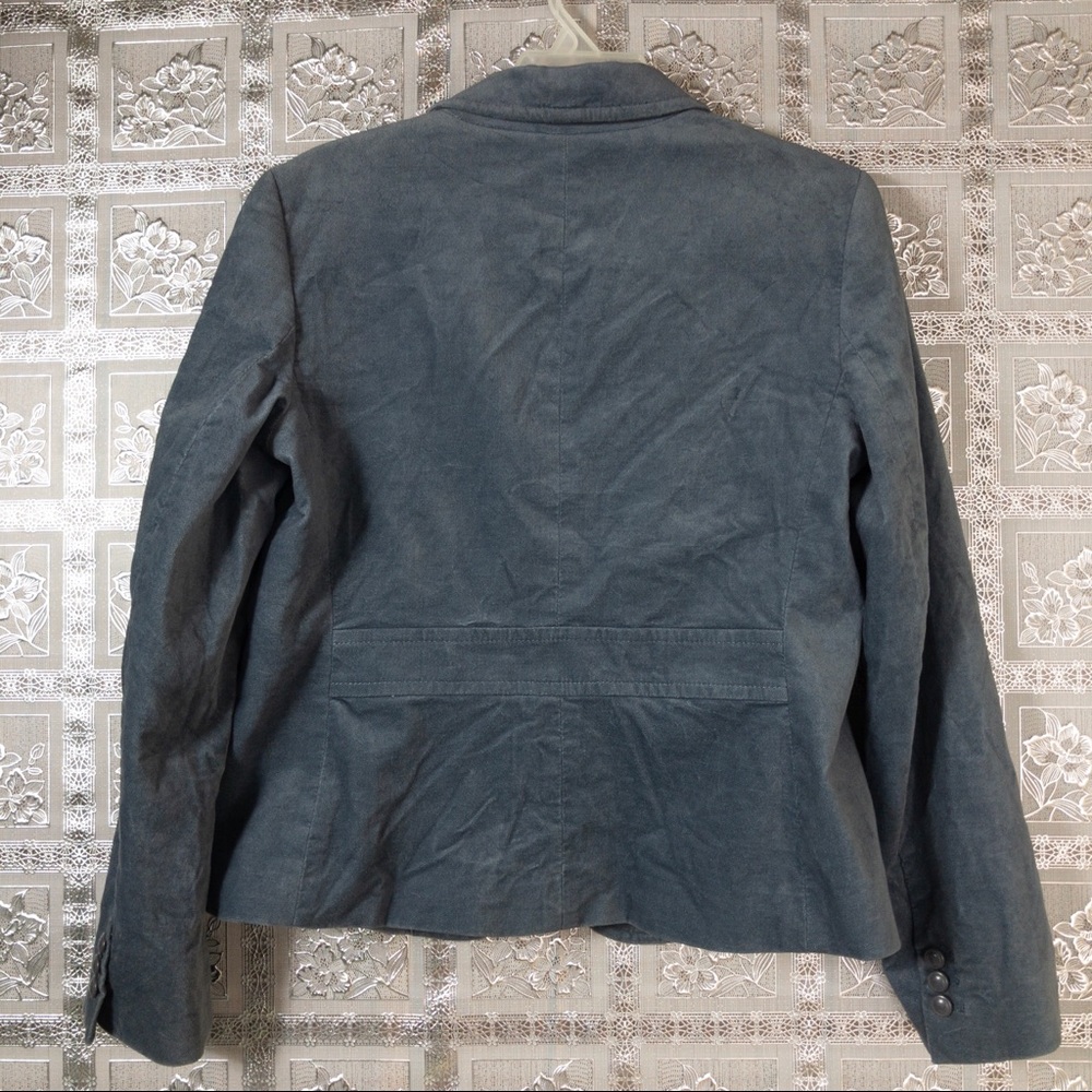 Talbots Dusty Blue Button Front Blazer Size 12 - image 7